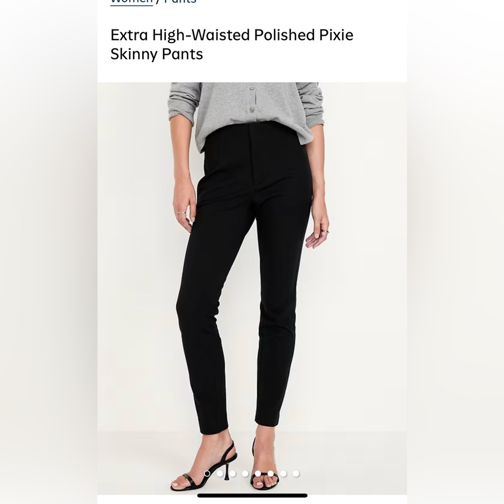 Old Navy Extra High-Rise Polished Pixie Skinny Ankle Pants